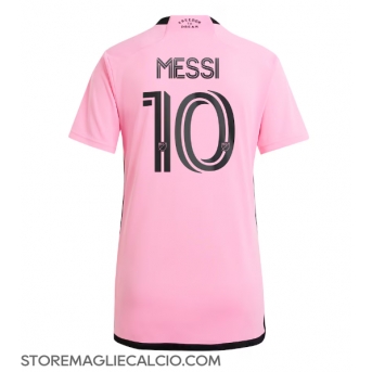 Inter Miami Lionel Messi #10 Maglia Gara Casa Repliche 2024-25 Donna